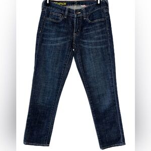 J. Crew Stretch Toothpick Low Rise Capri Jeans Size 26